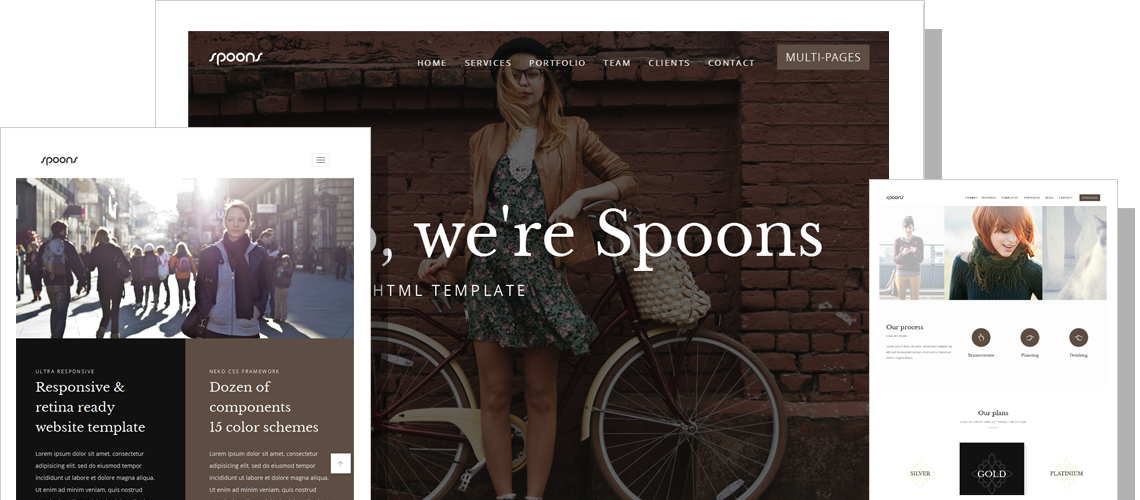 Spoons Premium Website template