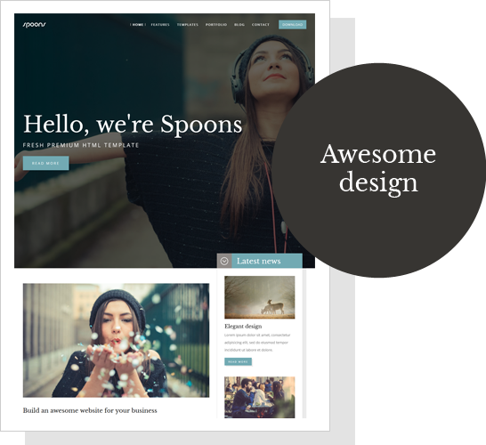 Spoons HTML template